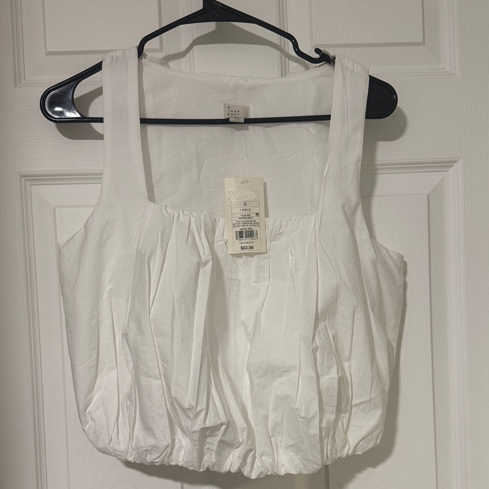 a new day White Sleeveless Blouse